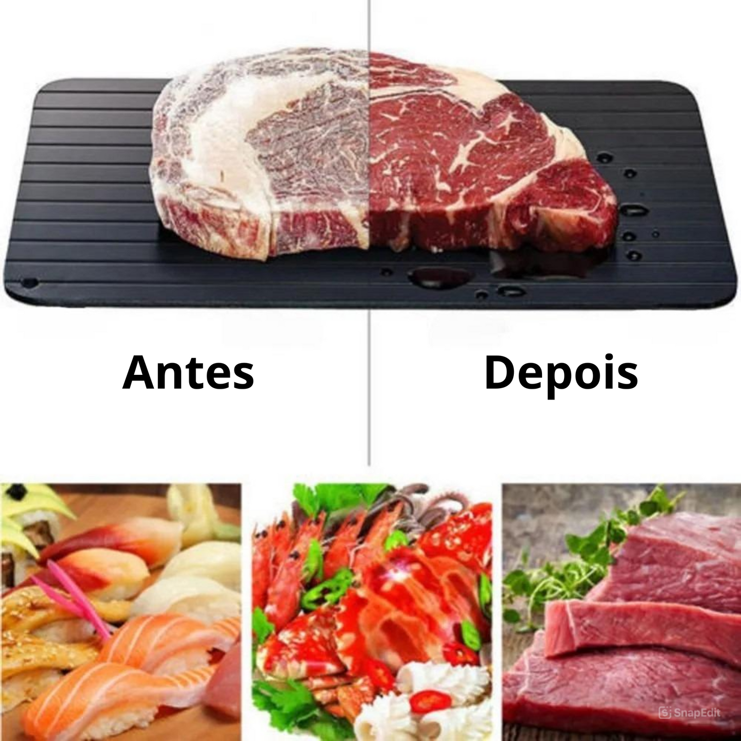 Bandeja de descongelamento de alimentos