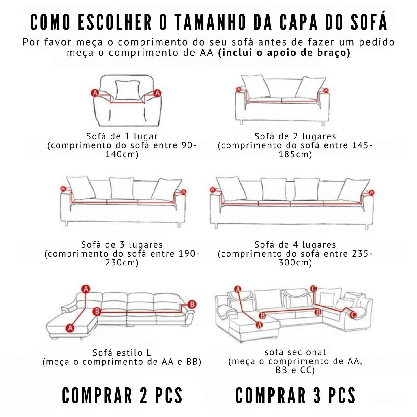 Waterproof - Capa ipermeável para sofás