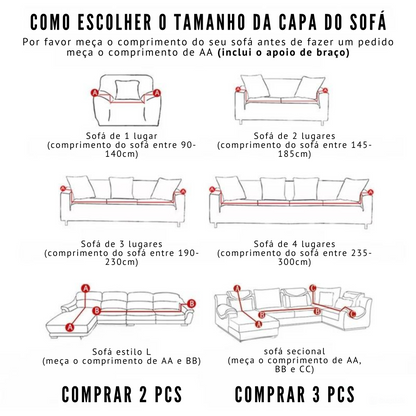 Waterproof - Capa ipermeável para sofás